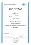 Zertifikat Jörg Strauß