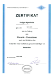 Zertifikat Holger Nyenhuis 